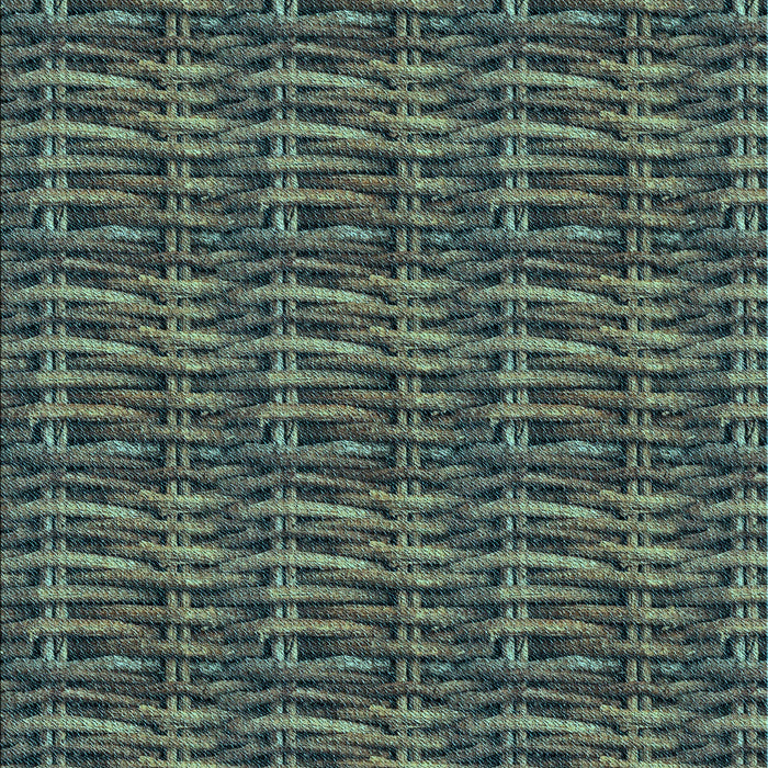 Machine Washable Transitional Gunmetal Green Rug, wshpat3731lblu