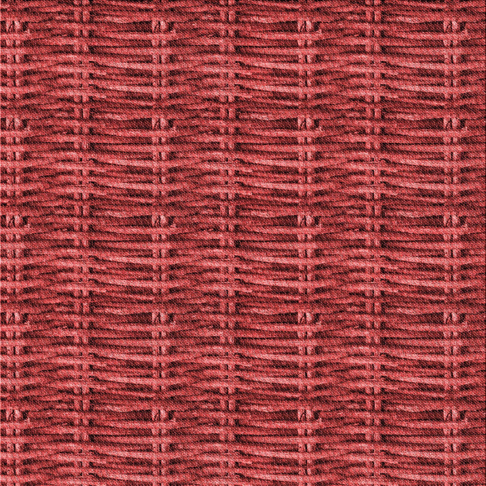 Round Machine Washable Transitional Tomato Red Rug, wshpat3731rd