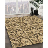 Patterned Red Brown Rug, pat3732brn