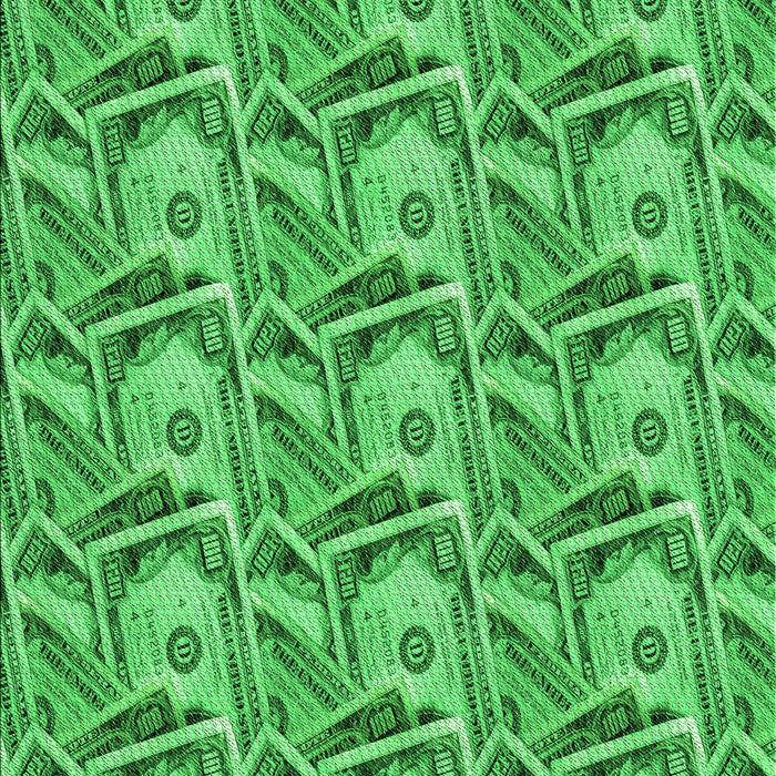 Machine Washable Transitional Neon Green Rug, wshpat3732grn