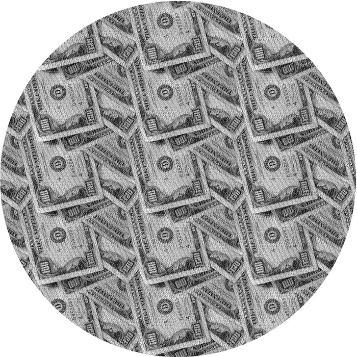 Square Patterned Cloud Gray Rug, pat3732gry