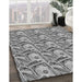 Machine Washable Transitional Cloud Gray Rug in a Family Room, wshpat3732gry