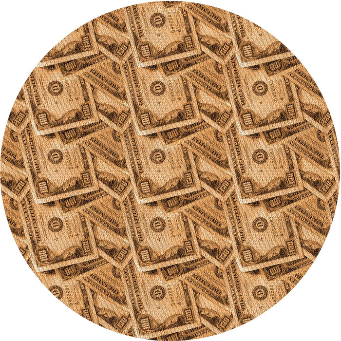 Square Machine Washable Transitional Orange Rug in a Living Room, wshpat3732org