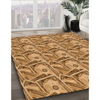 Patterned Orange Rug, pat3732org