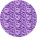 Square Patterned Violet Purple Rug, pat3732pur