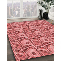 Patterned Red Rug, pat3732rd