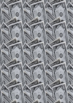 Patterned Gray Novelty Rug, pat3732