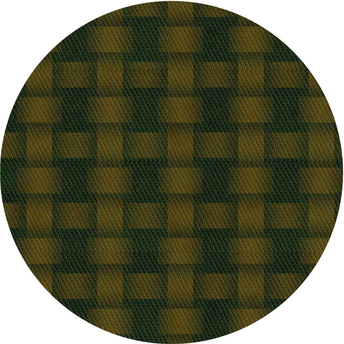 Square Machine Washable Transitional Army Green Rug in a Living Room, wshpat3734grn