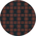 Square Patterned Red Rug, pat3734lblu