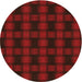 Square Patterned Red Rug, pat3734org