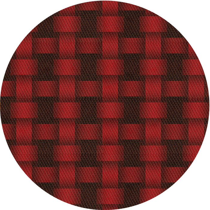 Square Machine Washable Transitional Red Rug in a Living Room, wshpat3734org