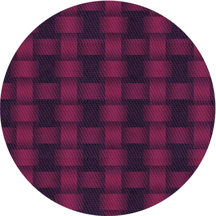 Square Machine Washable Transitional Medium Violet Red Pink Rug in a Living Room, wshpat3734pur
