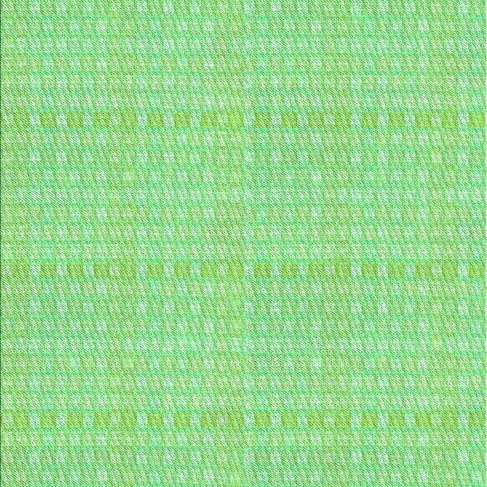 Machine Washable Transitional Green Rug, wshpat3735grn