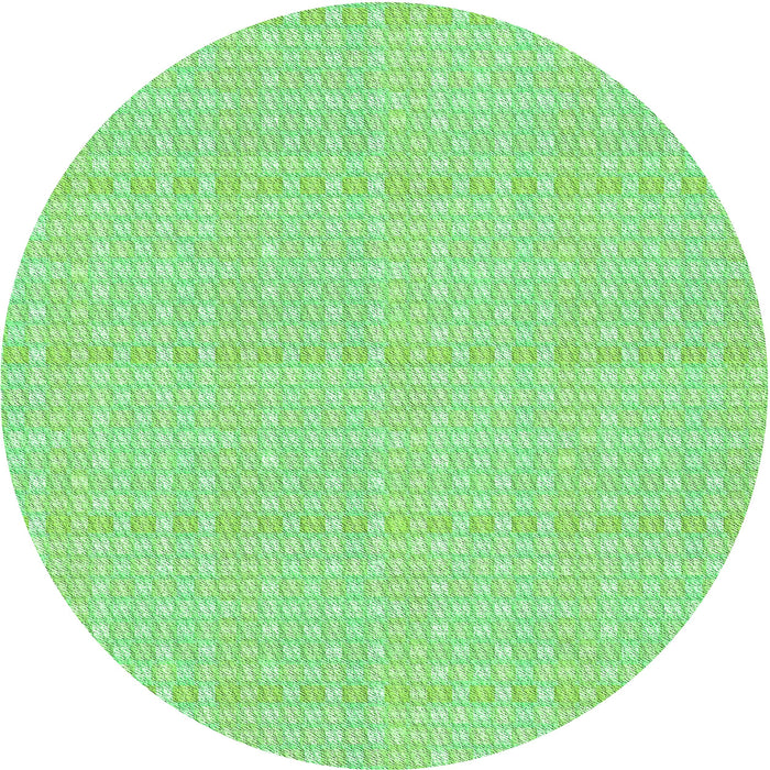 Square Machine Washable Transitional Green Rug in a Living Room, wshpat3735grn