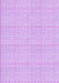 Machine Washable Transitional Purple Rug, wshpat3735pur
