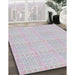 Machine Washable Transitional Lavender Purple Rug in a Family Room, wshpat3735