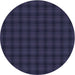 Square Patterned Deep Periwinkle Purple Rug, pat3736blu