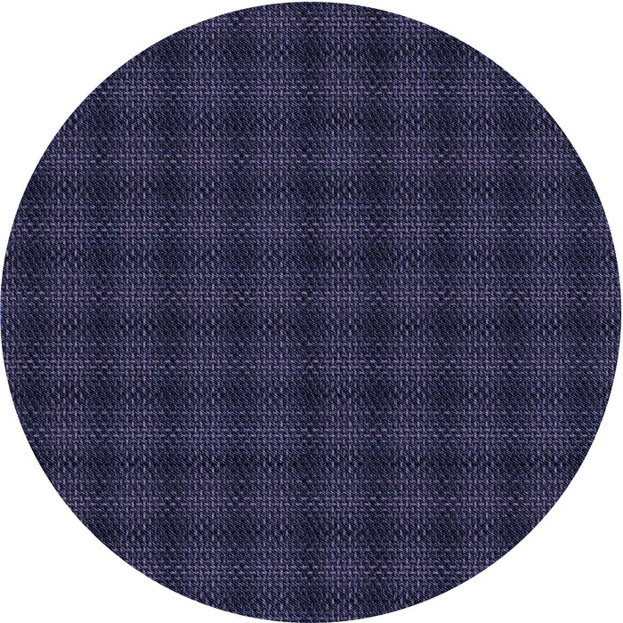 Square Machine Washable Transitional Deep Periwinkle Purple Rug in a Living Room, wshpat3736blu