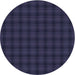 Square Machine Washable Transitional Deep Periwinkle Purple Rug in a Living Room, wshpat3736blu