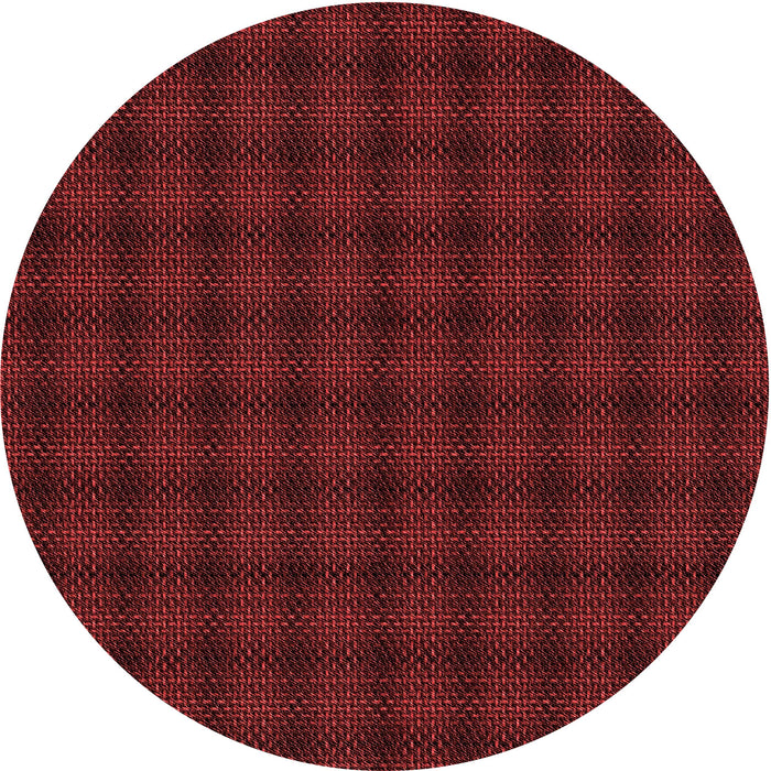 Square Patterned Maroon Red Rug, pat3736rd