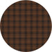 Sideview of Patterned Chestnut Brown Novelty Rug, pat3736