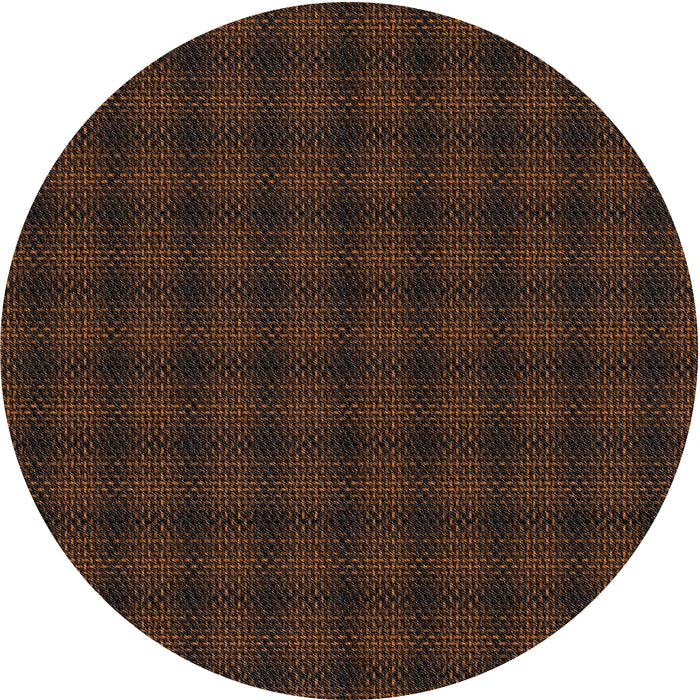 Square Machine Washable Transitional Chestnut Brown Rug, wshpat3736