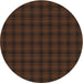 Square Machine Washable Transitional Chestnut Brown Rug, wshpat3736