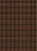Patterned Chestnut Brown Novelty Rug, pat3736
