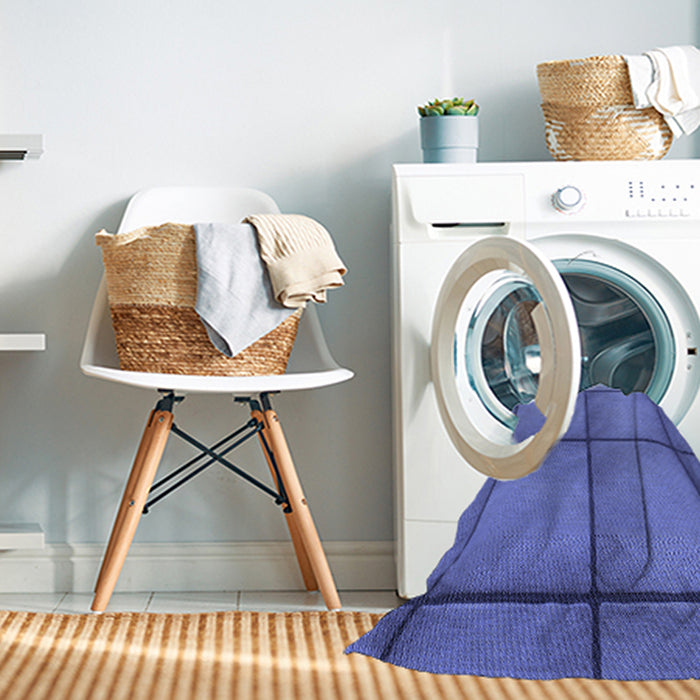 Machine Washable Transitional Sky Blue Rug in a Washing Machine, wshpat3737blu