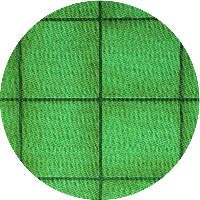 Square Machine Washable Transitional Lime Green Rug in a Living Room, wshpat3737grn