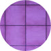 Square Machine Washable Transitional Purple Rug in a Living Room, wshpat3737pur