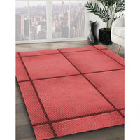 Patterned Red Rug, pat3737rd