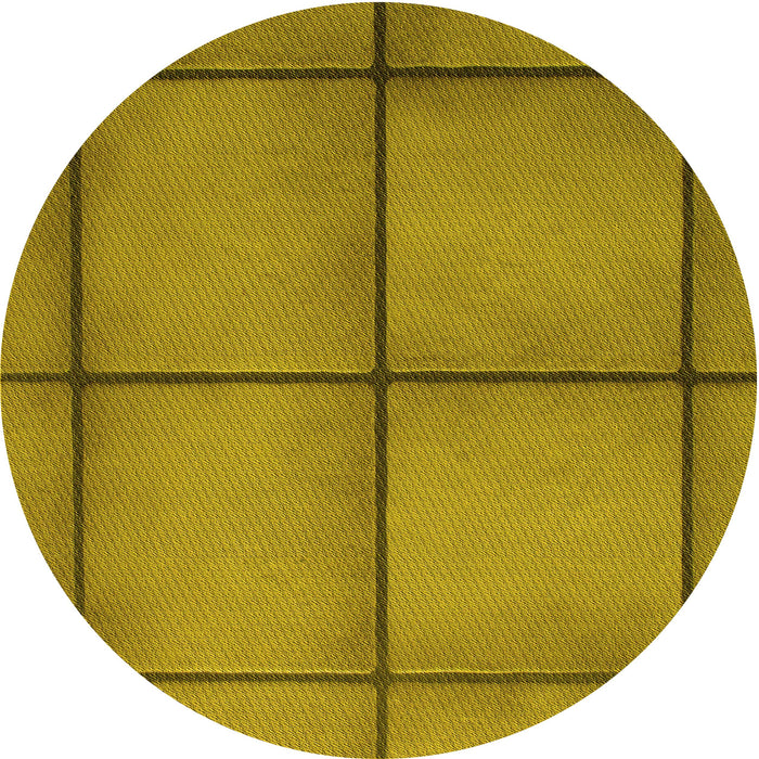 Square Patterned Yellow Rug, pat3737yw
