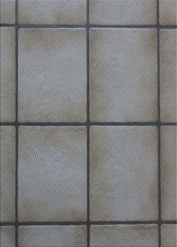 Patterned Dark Gray Novelty Rug, pat3737