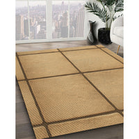 Patterned Orange Rug, pat3738brn