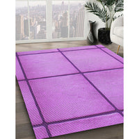 Patterned Violet Purple Rug, pat3738pur