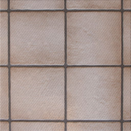Square Patterned Desert Sand Beige Novelty Rug, pat3738