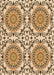 Patterned Saddle Brown Rug, pat3739org