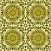 Round Machine Washable Transitional Olive Green Rug, wshpat3739yw