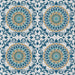Sideview of Machine Washable Transitional Gulf Blue Rug, wshpat3739