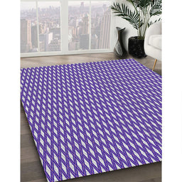 Machine Washable Transitional Amethyst Purple Rug in a Family Room, wshpat373