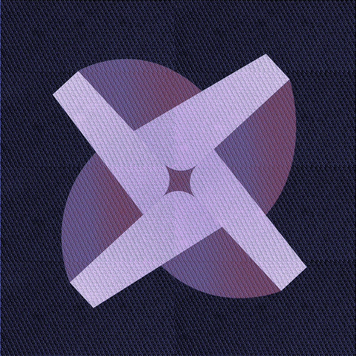 Round Patterned Night Blue Rug, pat374blu