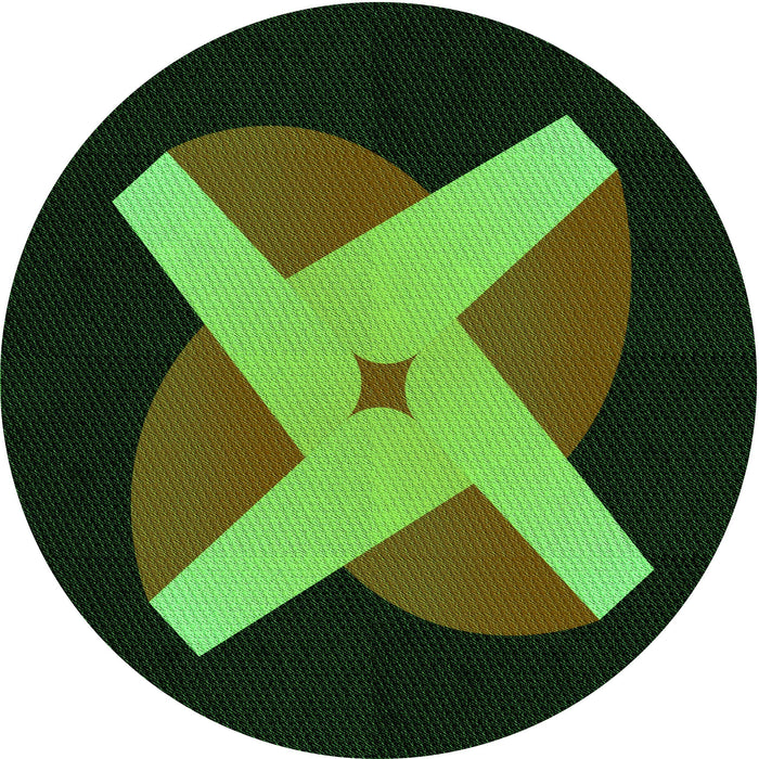 Square Patterned Dark Lime Green Rug, pat374grn