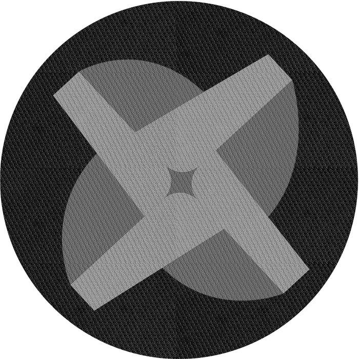 Square Patterned Midnight Gray Rug, pat374gry