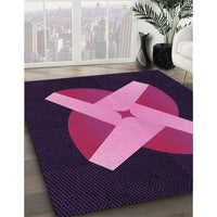 Patterned Orchid Purple Rug, pat374pur
