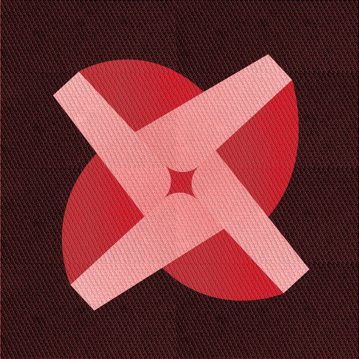 Round Patterned Maroon Red Rug, pat374rd