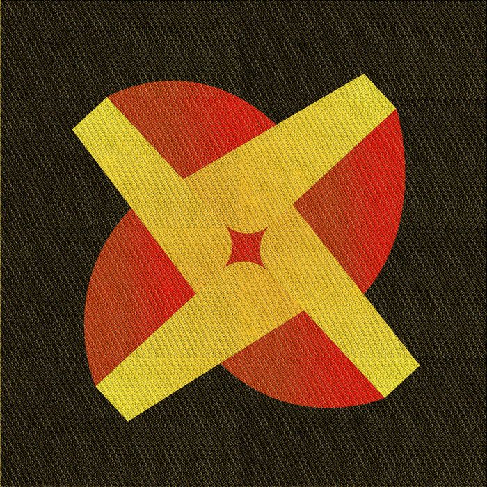 Round Patterned Red Rug, pat374yw