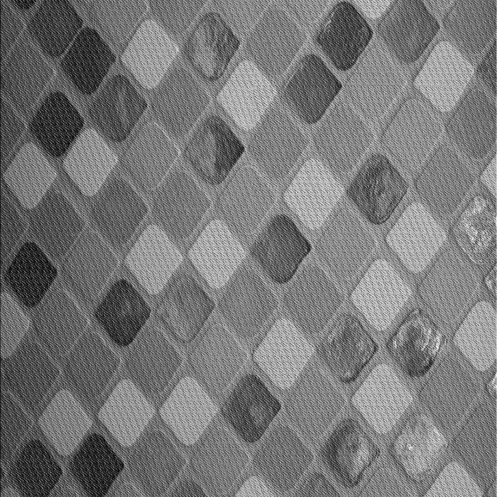 Patterned Gunmetal Gray Rug, pat3740gry