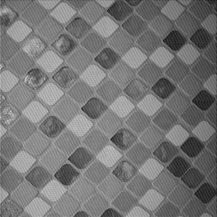 Round Patterned Gunmetal Gray Rug, pat3740gry