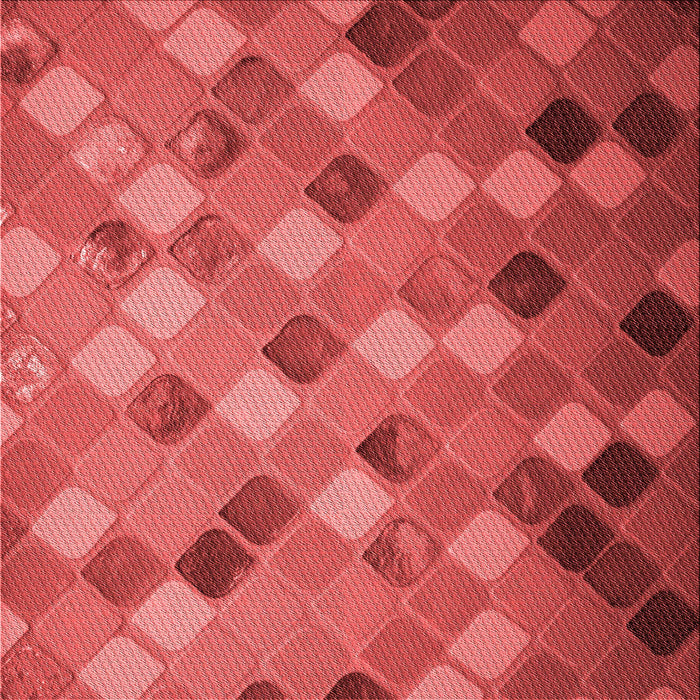 Round Patterned Red Rug, pat3740rd